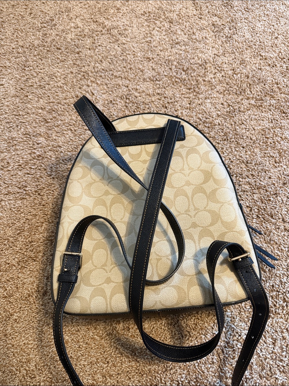 Coach Signature Canvas Backpack - Picture 2 of 4